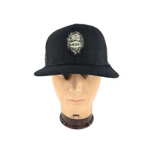 Brunt Workwear Black Trucker Snapback Hat Meshback Trucker Cap Hats